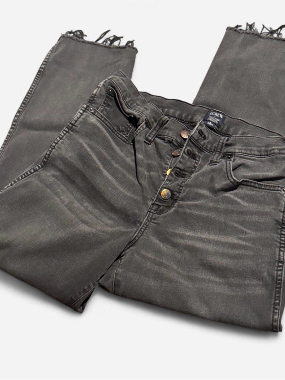 J. Crew Men’s Washed Black Straight Jeans